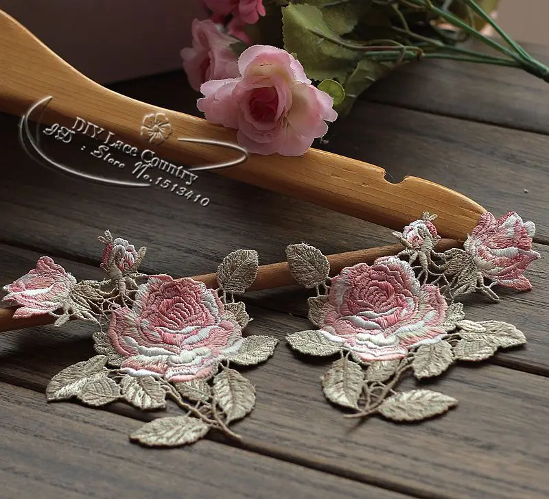 Size-13.5*10.5cm(1 pair/lot) Embroidered Polyester Lace Applique Sewing Patch for Collar~Beautiful
Size-13.5*10.5cm(1 pair/lot) Embroidered Polyester Lace Applique Sewing Patch for Collar~Beautiful