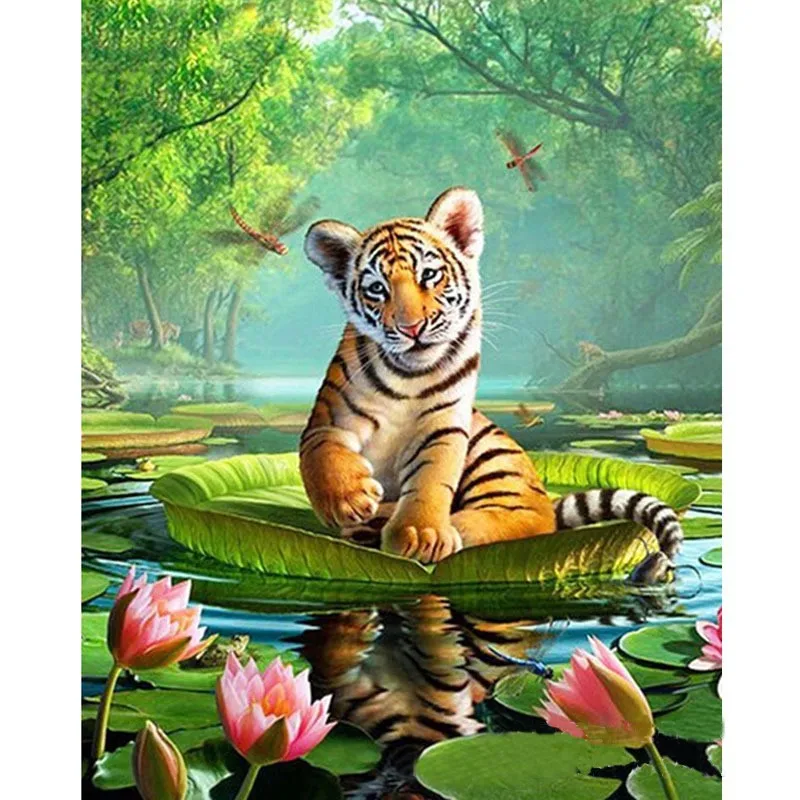 5d Diy Diamond Painting Animal Tiger Cross Stitch Full Square Rhinestone Diamond Mosaic Embroidery Flowers Home Decor HL010
5d Diy Diamond Painting Animal Tiger Cross Stitch Full Square Rhinestone Diamond Mosaic Embroidery Flowers Home Decor HL010