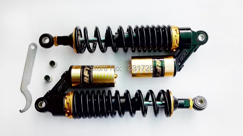EMS OR DHL 340MM Black RFY air gas Shock Absorber Fit to HONDA YAMAHA SUZUKI KAWASAKI MOTORCYCLE modification Universal
EMS OR DHL 340MM Black RFY air gas Shock Absorber Fit to HONDA YAMAHA SUZUKI KAWASAKI MOTORCYCLE modification Universal