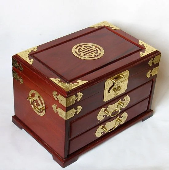 Large red mahogany jewelry box with large wedding jewelry cabinet drawer gift box mirror copper lock
Large red mahogany jewelry box with large wedding jewelry cabinet drawer gift box mirror copper lock