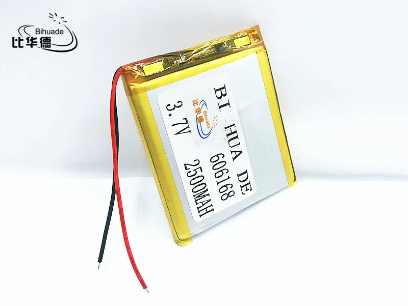 Li-po 3,7 V, 2500 mAH, 606168 полимерный литий-ионный/литий-ионный аккумулятор для GPS, mp3, mp4, mp5, dvd, модель игрушечного мобильного телефона
Li-po 3,7 V, 2500 mAH, 606168 полимерный литий-ионный/литий-ионный аккумулятор для GPS, mp3, mp4, mp5, dvd, модель игрушечного мобильного телефона