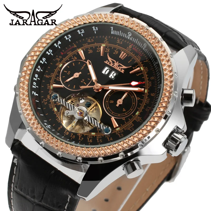 Original Watch Brand JARAGAR Men's Automatic Self-winding Alloy Case Month Week Date Function Leather JAG070M3T1
Original Watch Brand JARAGAR Men's Automatic Self-winding Alloy Case Month Week Date Function Leather JAG070M3T1