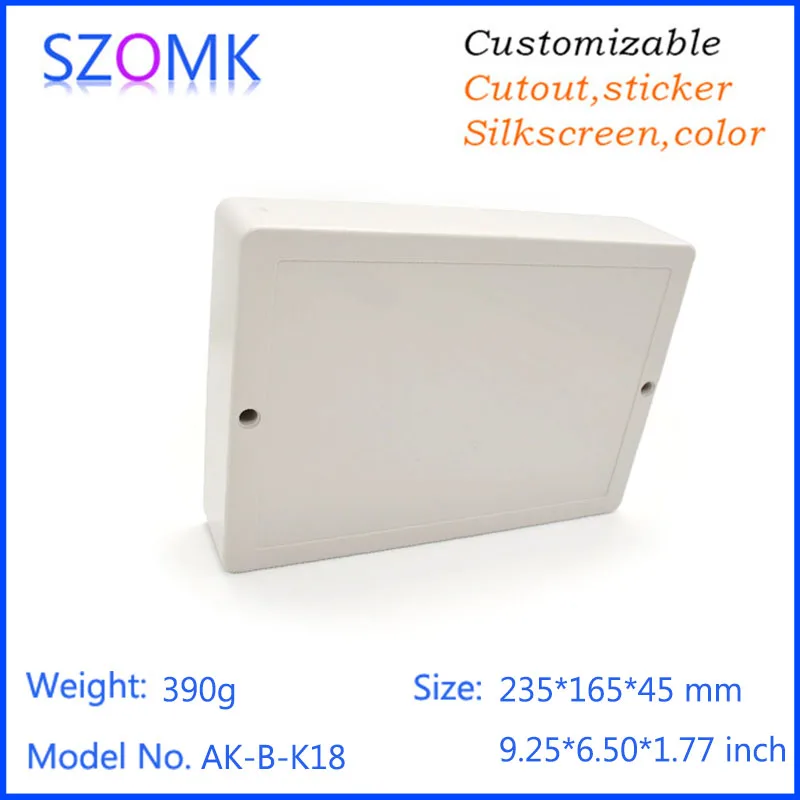 10 pcs, shenzhen plastic box electronic equipment enclosure 235*165*45mm abs box wall mounting plastic outlet enclosure
10 pcs, shenzhen plastic box electronic equipment enclosure 235*165*45mm abs box wall mounting plastic outlet enclosure