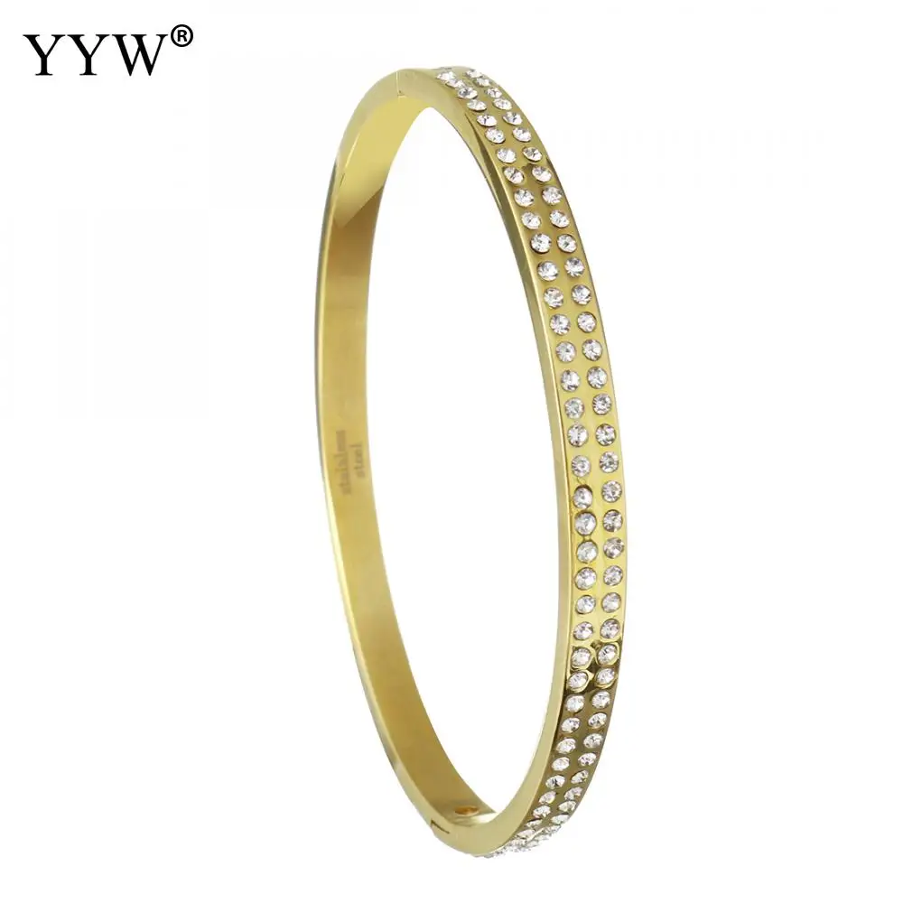 High Quality Stainless Steel Bangles Fashion Rhinestone Female Bracelet Jewerly Ornaments Pulseiras Mujer Jewelry For Women
High Quality Stainless Steel Bangles Fashion Rhinestone Female Bracelet Jewerly Ornaments Pulseiras Mujer Jewelry For Women