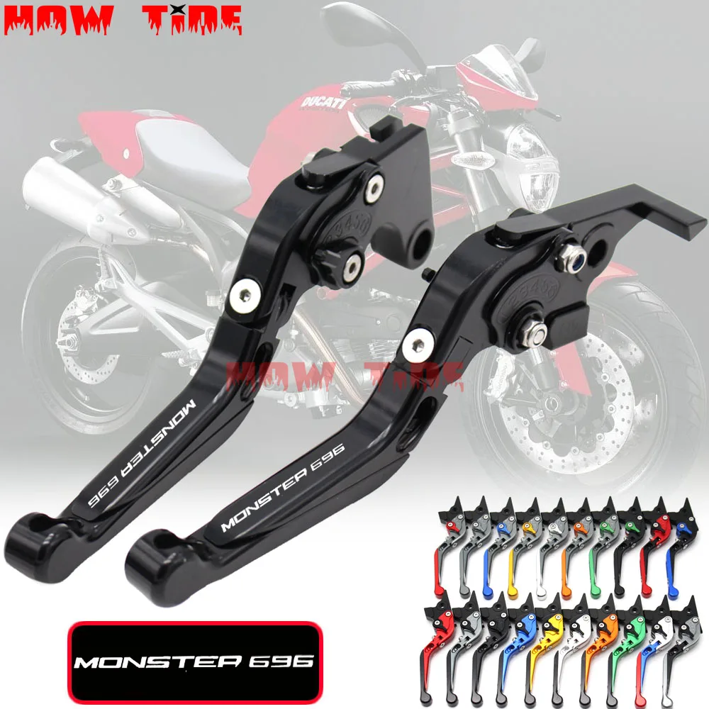 Motorcycle Folding Extendable CNC Moto Adjustable Clutch Brake Levers For Ducati 696 MONSTER MONSTER696 2009-2014
Motorcycle Folding Extendable CNC Moto Adjustable Clutch Brake Levers For Ducati 696 MONSTER MONSTER696 2009-2014