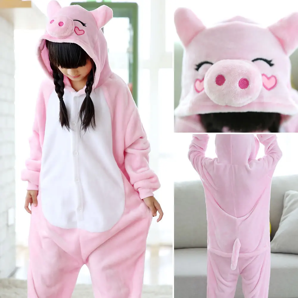 Cute Pink Pig Onesies For kids Girls One Piece Animal Pajamas Children Boys Kigurumi Halloween Cartoon Costume Winter Sleepwear
Cute Pink Pig Onesies For kids Girls One Piece Animal Pajamas Children Boys Kigurumi Halloween Cartoon Costume Winter Sleepwear