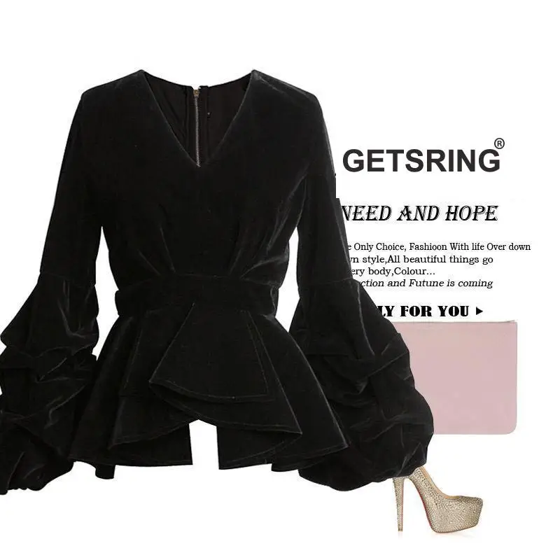GETSRING Women Tops Velvet Blouse Flounce Bubble Sleeve Blouses Women Clothing Shirt Women 2020 Full Sleeves Tops For Women New
GETSRING Women Tops Velvet Blouse Flounce Bubble Sleeve Blouses Women Clothing Shirt Women 2020 Full Sleeves Tops For Women New