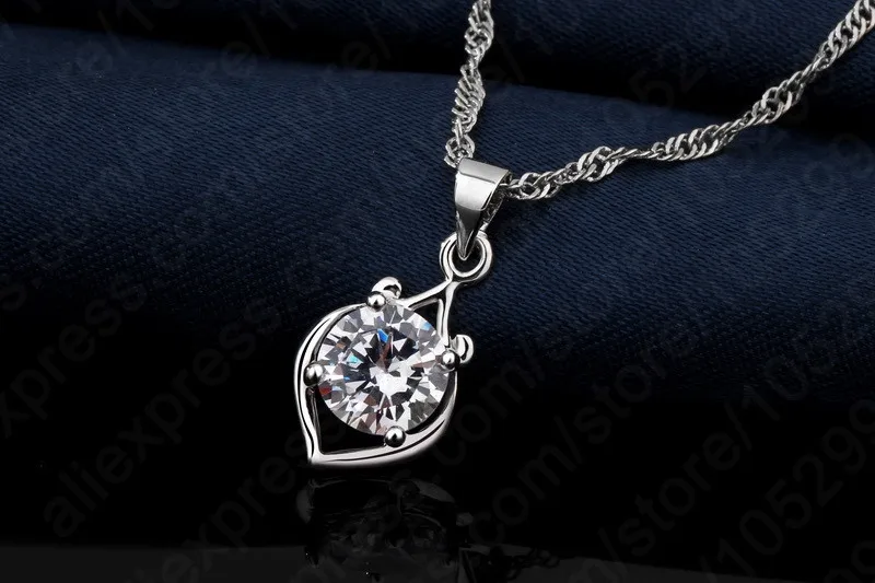 New Big Sale Wedding Jewelry Sets for Women Real 925 Sterling Silver Crystal Pendant Necklace Drop Earrings Sets
New Big Sale Wedding Jewelry Sets for Women Real 925 Sterling Silver Crystal Pendant Necklace Drop Earrings Sets