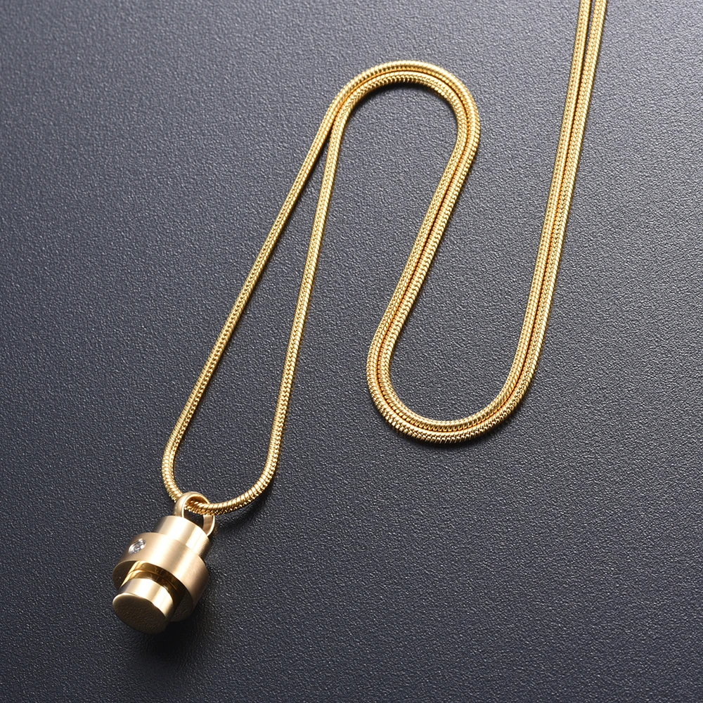LKJ9961 Tube Shape Mini Cremation Locket Ashes Holder Keepsake Never Fade Stainless Steel Cremation Jewelry Men Women
LKJ9961 Tube Shape Mini Cremation Locket Ashes Holder Keepsake Never Fade Stainless Steel Cremation Jewelry Men Women