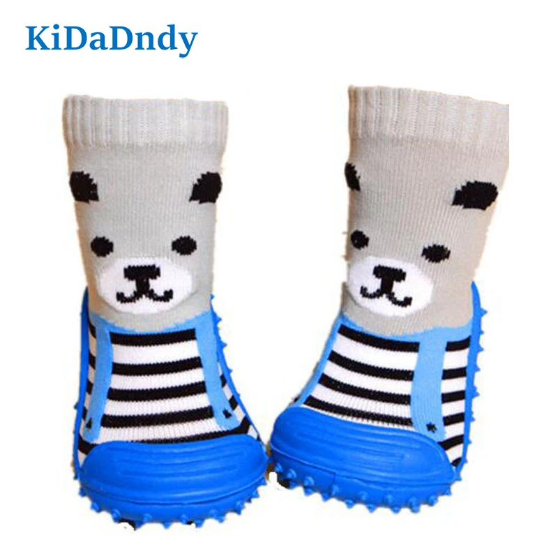 Kidadndy/нескользящие носки для новорожденных домашняя обувь малышей хлопковые с