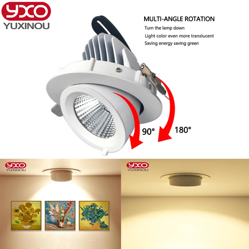 1pcs Dimmable LED Trunk Downlight COB Ceiling 10W 15W 30W AC85-265V Adjustable recessed led Indoor Light cob led downlight
1pcs Dimmable LED Trunk Downlight COB Ceiling 10W 15W 30W AC85-265V Adjustable recessed led Indoor Light cob led downlight