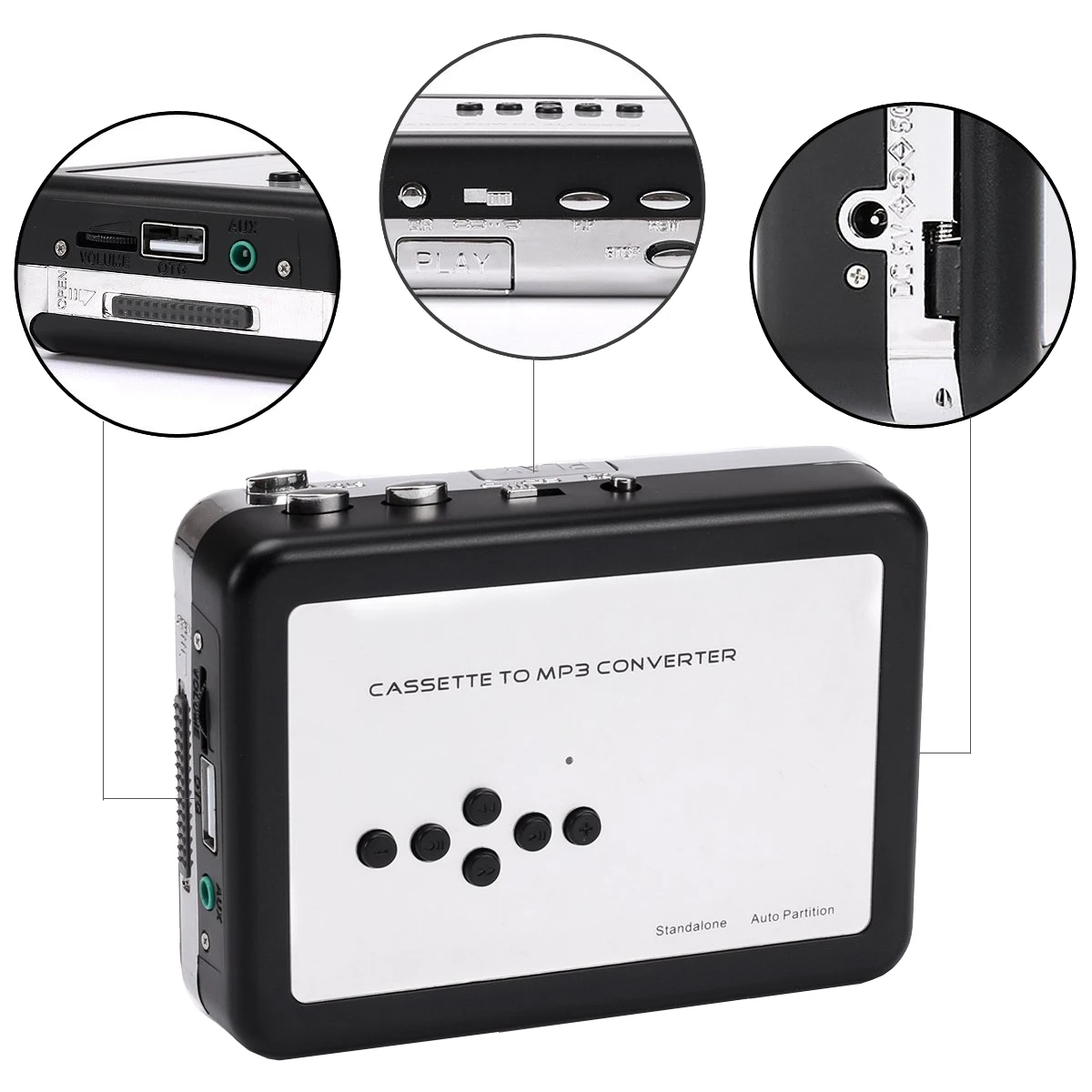 Опора ностальгия USB кассеты к MP3 конвертер Ретро магнитофон преобразовать с
