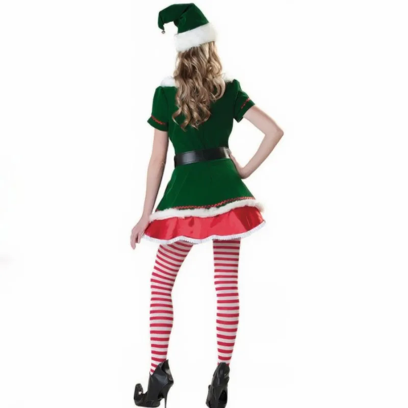 New Hot Christmas Cosplay Elf Costume Sexy Green And Red Dress Belt Headwear For Adult Women Uniform temptation Masquerade
New Hot Christmas Cosplay Elf Costume Sexy Green And Red Dress Belt Headwear For Adult Women Uniform temptation Masquerade