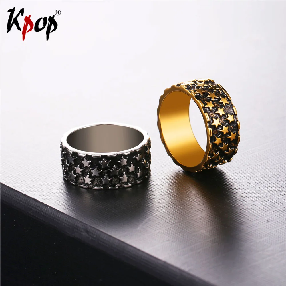 Kpop Uneven Stars 8mm Wide Rings For Men/Women Wholesale Stainless Steel yellow Gold Color Jewelry With Gift Box Ring R2561
Kpop Uneven Stars 8mm Wide Rings For Men/Women Wholesale Stainless Steel yellow Gold Color Jewelry With Gift Box Ring R2561