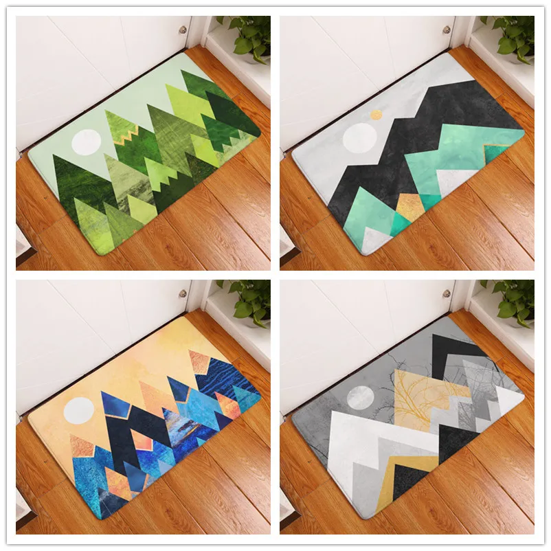 Nordic Anti-Slip Door Mat Waterproof Mountain Painting Carpets Bedroom Rugs Decorative Stair Mats Home Decor Crafts
Nordic Anti-Slip Door Mat Waterproof Mountain Painting Carpets Bedroom Rugs Decorative Stair Mats Home Decor Crafts