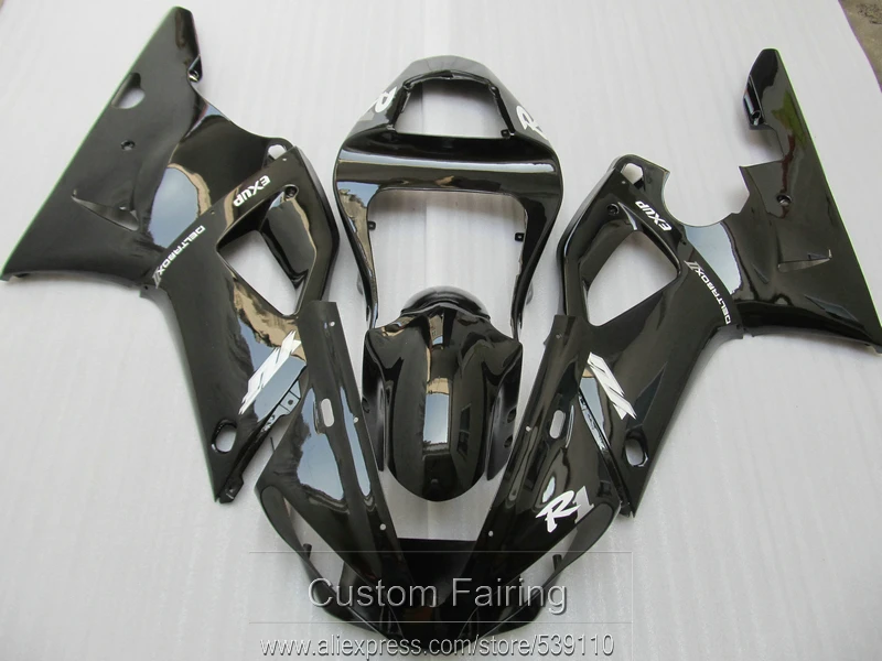 Bodywork Fairing kit for Yamaha YZFR1 00 01 glossy black fairings set YZF R1 2000 2001 LK09
Bodywork Fairing kit for Yamaha YZFR1 00 01 glossy black fairings set YZF R1 2000 2001 LK09