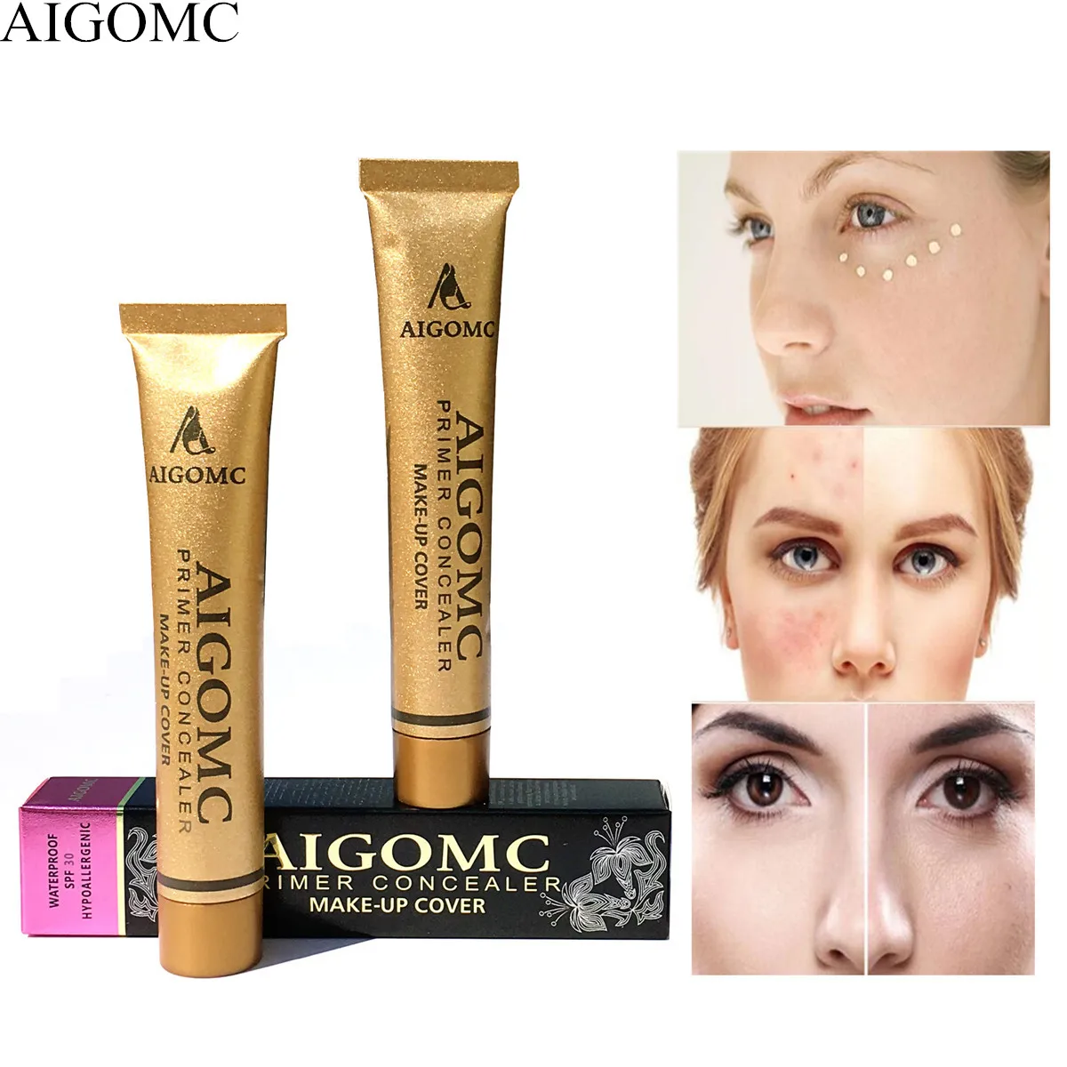 Новинка от AIGOMC лидер продаж 14 цветов основа для макияжа тональный крем консилер