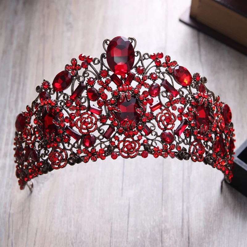 Baroque King Queen Big Crowns Top Gold Red Crystal Rhinestone Wedding Pageant Bridal Hair Accessories Headband Crown Tiaras
Baroque King Queen Big Crowns Top Gold Red Crystal Rhinestone Wedding Pageant Bridal Hair Accessories Headband Crown Tiaras