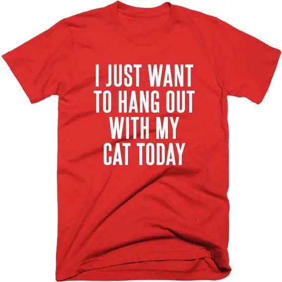 С надписью «I Just Want To болтаются With My Cat» сегодня футболка Повседневное Для Женщин Смешной безумный кот леди топы с надписью гранж эстетику ко...
С надписью «I Just Want To болтаются With My Cat» сегодня футболка Повседневное Для Женщин Смешной безумный кот леди топы с надписью гранж эстетику ко...