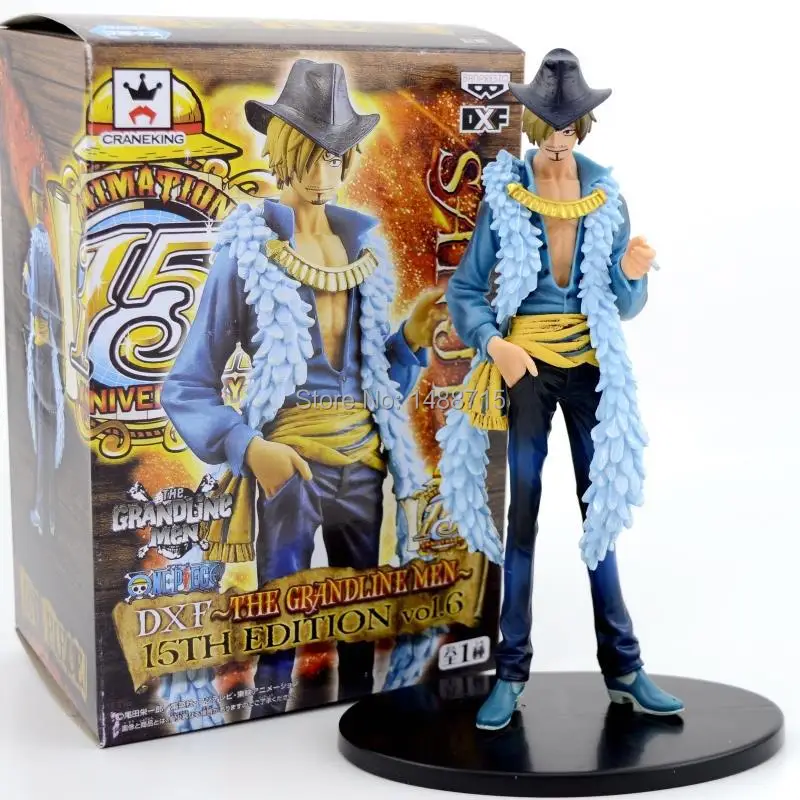 New Hot Comic Anime One Piece Sanji Black Foot Formal DXF 15th Edition 6" PVC Action Figure Toys Box
New Hot Comic Anime One Piece Sanji Black Foot Formal DXF 15th Edition 6" PVC Action Figure Toys Box