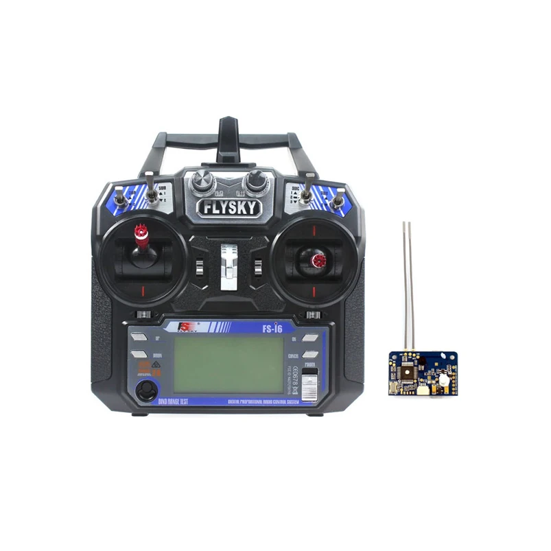 Flysky FS-i6 6CH 2.4G AFHDS 2A LCD Transmitter Radio System w/ FS-X6B Receiver for Mini FPV Racer RC Airplanes Multi-copter
Flysky FS-i6 6CH 2.4G AFHDS 2A LCD Transmitter Radio System w/ FS-X6B Receiver for Mini FPV Racer RC Airplanes Multi-copter