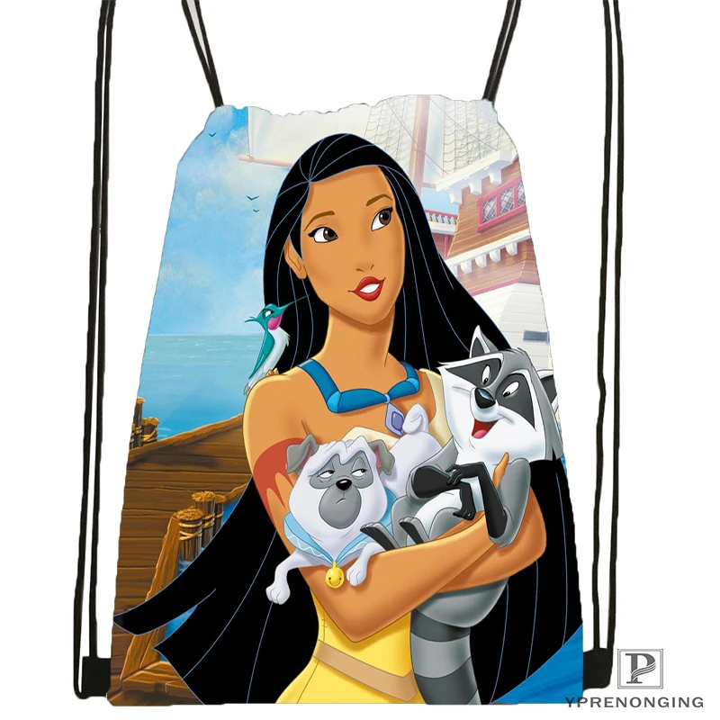 Рюкзак Pocahontas на шнурке сумка милый детский рюкзак черная задняя Сумка 31x40 см #180531