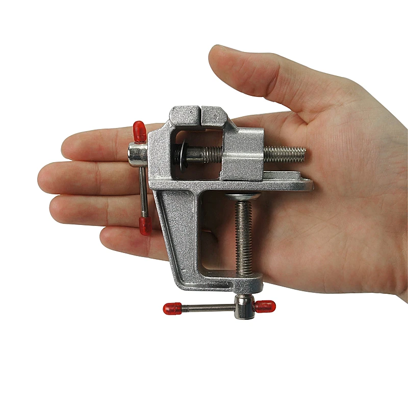 Aluminum Miniature Small Jewelers Hobby Clamp On Table Bench Vise Mini Tool Vice | Инструменты