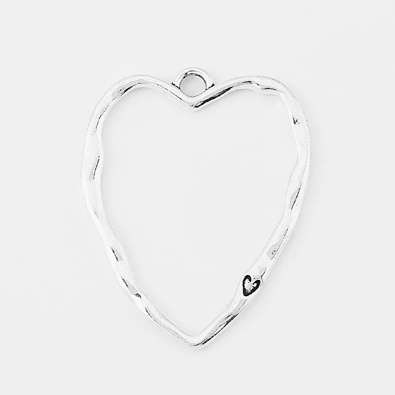 10pcs Tibetan Silver Hollow Open Large Alloy Love Heart Charms Pendant For Earring Necklace Jewelry Making Accessories 52*38mm
10pcs Tibetan Silver Hollow Open Large Alloy Love Heart Charms Pendant For Earring Necklace Jewelry Making Accessories 52*38mm