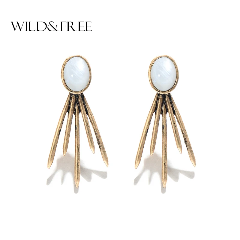 New Statement bijoux Geometric Alloy Stud Earrings With Natural Shell Vintage Gold Color Stud Earrings For Women Brand Jewelry
New Statement bijoux Geometric Alloy Stud Earrings With Natural Shell Vintage Gold Color Stud Earrings For Women Brand Jewelry