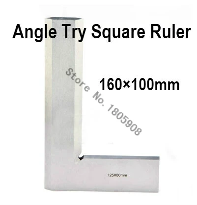 Stainless Steel 1PCS 160 x 100mm Bladed 90 Degree Angle Try Square Ruler Free shipping
Stainless Steel 1PCS 160 x 100mm Bladed 90 Degree Angle Try Square Ruler Free shipping