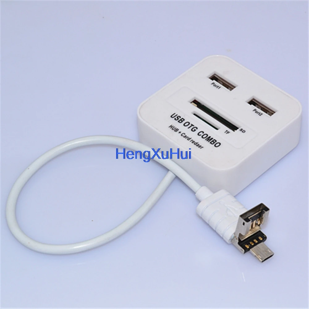 Micro USB 2 в 1 кардридер OTG Многофункциональная док станция для ноутбука
