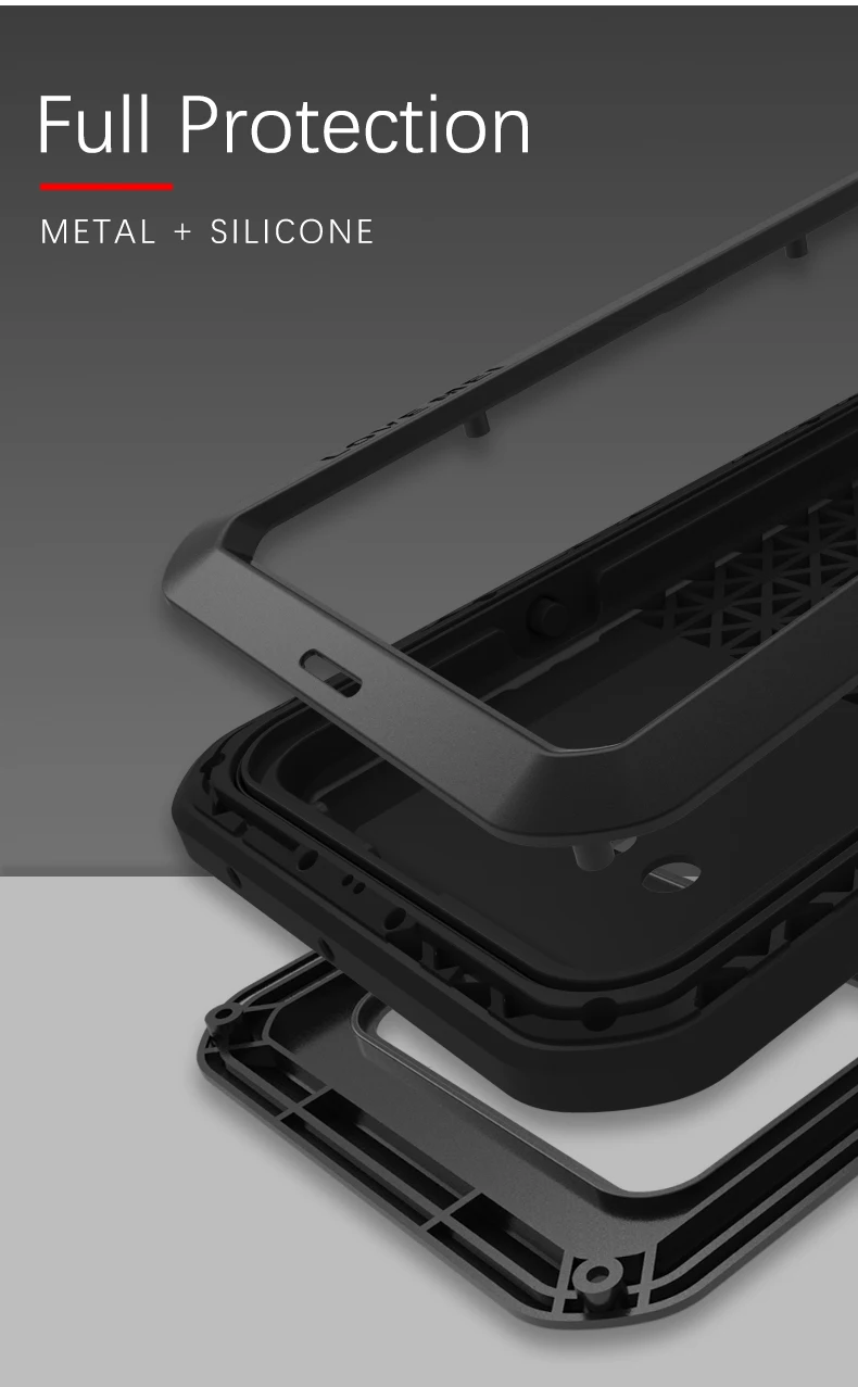 Gorilla glass film gift) LOVE MEI Metal Waterproof Case For LG G8 ThinQ Shockproof Cover For LG G8 ThinQ 6.1 inch cover capa
Gorilla glass film gift) LOVE MEI Metal Waterproof Case For LG G8 ThinQ Shockproof Cover For LG G8 ThinQ 6.1 inch cover capa