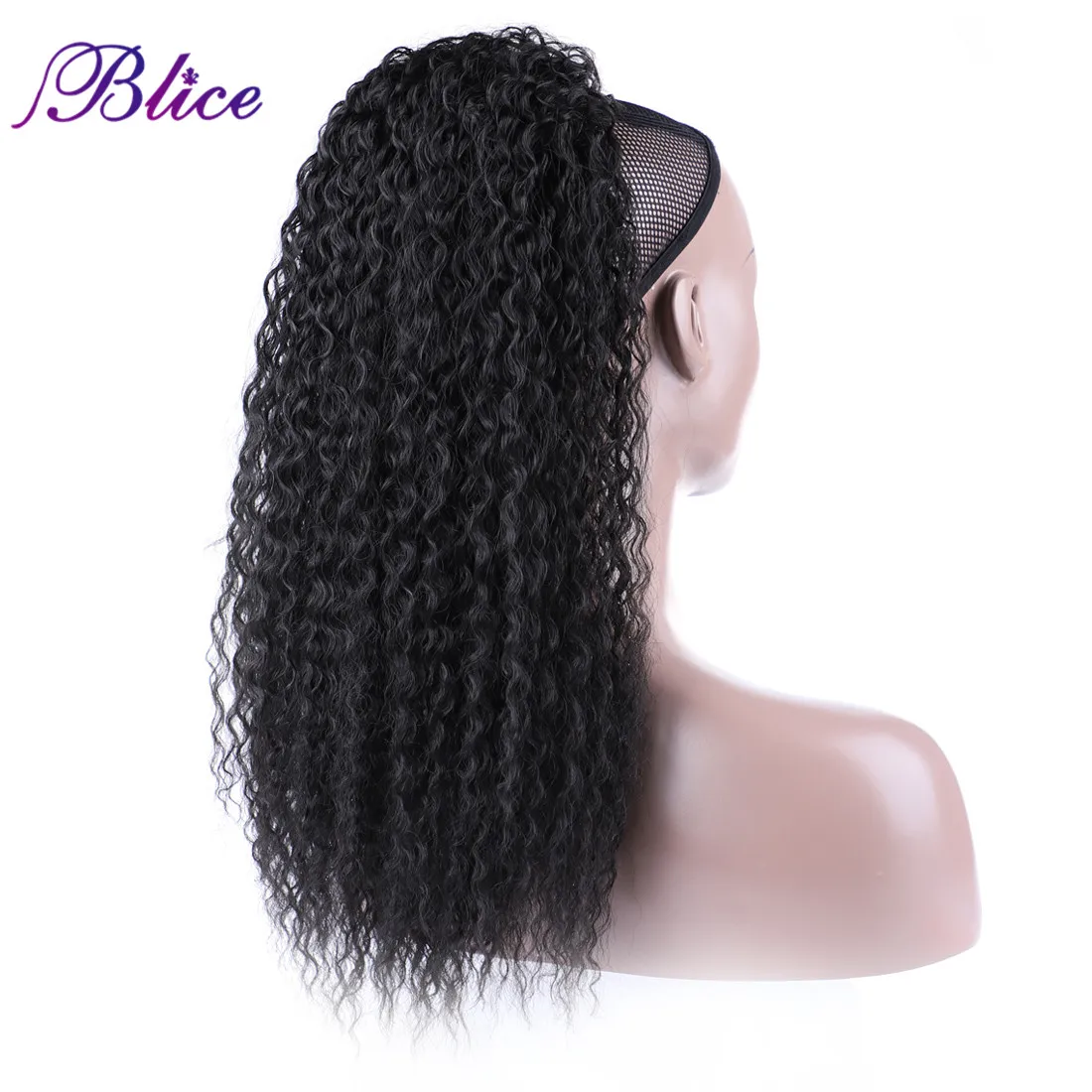 Blice Синтетические афро кудрявые волосы конский хвост 18 "шнурок для наращивания