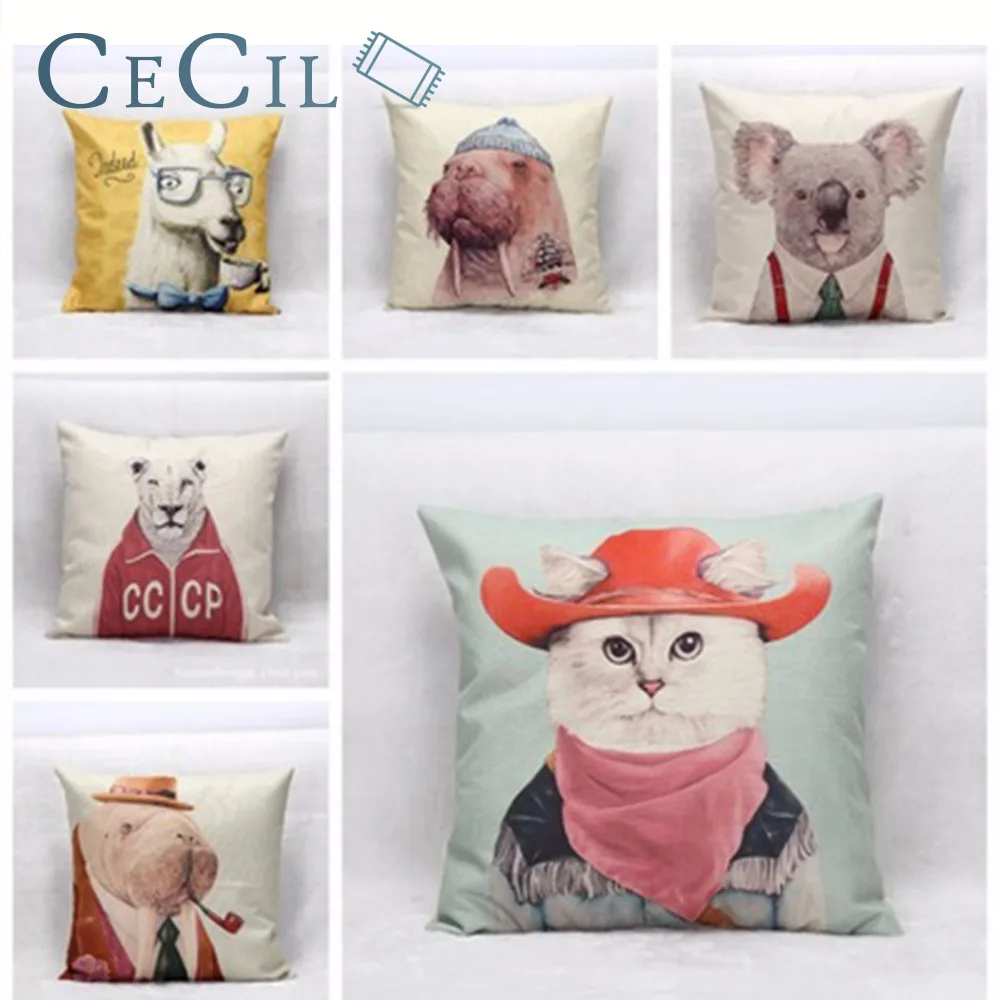 Cartoon Cat Giraffe Cushion Cover Animal Funny Pet 45x45cm Pillow Case Home Decorative Pillows Cover For Sofa Car Office Cojines
Cartoon Cat Giraffe Cushion Cover Animal Funny Pet 45x45cm Pillow Case Home Decorative Pillows Cover For Sofa Car Office Cojines