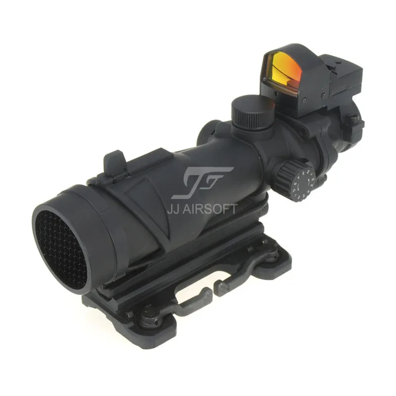 JJ Airsoft ACOG Style 4x32 прицел с полным освещением w QD Mount & Mini Red Dot & Killflash & Kill Flash (черный/коричневый) Бесплатная доставка
JJ Airsoft ACOG Style 4x32 прицел с полным освещением w QD Mount & Mini Red Dot & Killflash & Kill Flash (черный/коричневый) Бесплатная доставка