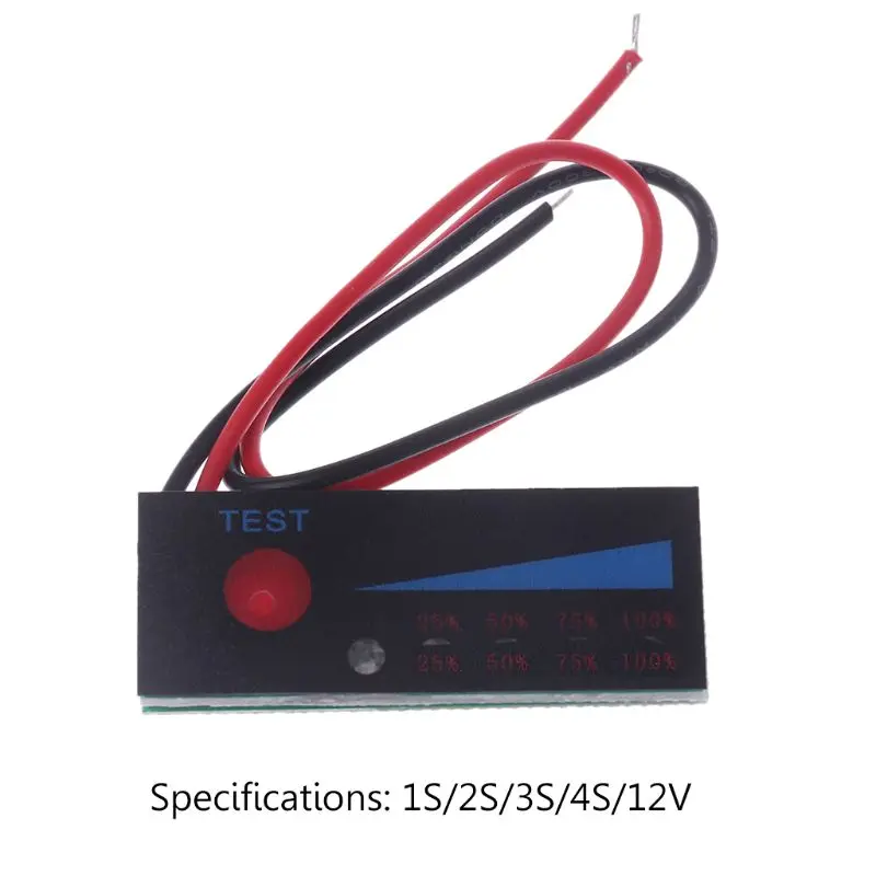 3.7V 2S 3S 4S 18650 Li-ion Lipo Lithium 12V Lead Acid Battery Level Indicator Tester LCD Capacity Voltage Meter Module
3.7V 2S 3S 4S 18650 Li-ion Lipo Lithium 12V Lead Acid Battery Level Indicator Tester LCD Capacity Voltage Meter Module
