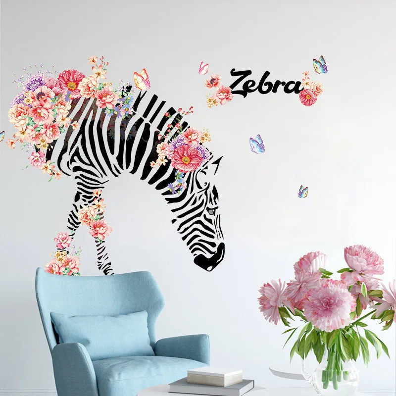 Europe Hand-draw Flower Zebra Sticker For Bedroom Kids Room Home Decals Pvc Wallpaper Removable Diy Wall Decoration Art Posters
Europe Hand-draw Flower Zebra Sticker For Bedroom Kids Room Home Decals Pvc Wallpaper Removable Diy Wall Decoration Art Posters
