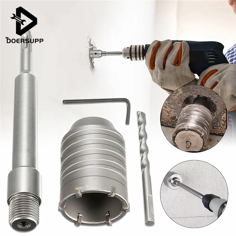 1Set 50mm SDS Plus Shank Concrete Cement Stone Wall Hole Saw Drill Bit With 200mm Connecting Rod Wrench
1Set 50mm SDS Plus Shank Concrete Cement Stone Wall Hole Saw Drill Bit With 200mm Connecting Rod Wrench