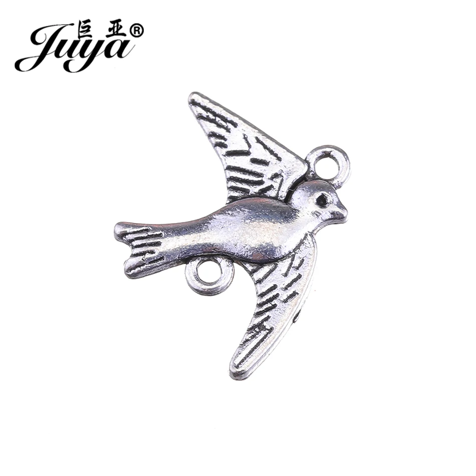 JUYA Magpie Lucy Bird коннекторы для женщин ручной работы DIY Braelet серьги 21x17 мм 20 шт./лот