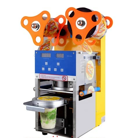 

Fully automatic cup sealing machine intelligent pearl milk tea sealer Soya-bean milk juice for sealing equipment