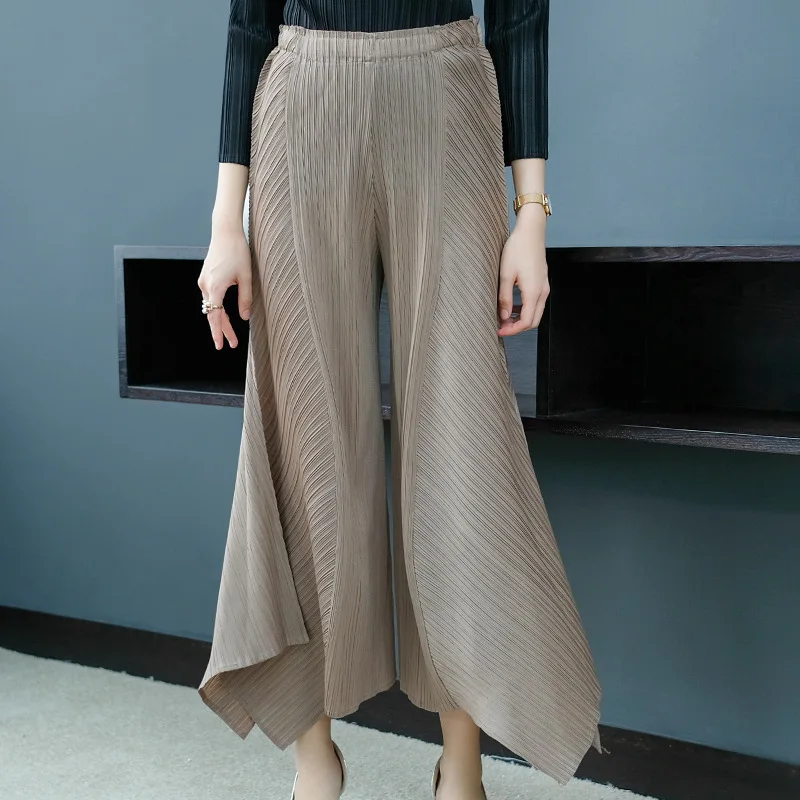 Women Wide Leg Pants Solid Color Irregular Trousers Loose Elastic Waist 2019 Spring Casual Plus Size Pants XL-01
Women Wide Leg Pants Solid Color Irregular Trousers Loose Elastic Waist 2019 Spring Casual Plus Size Pants XL-01