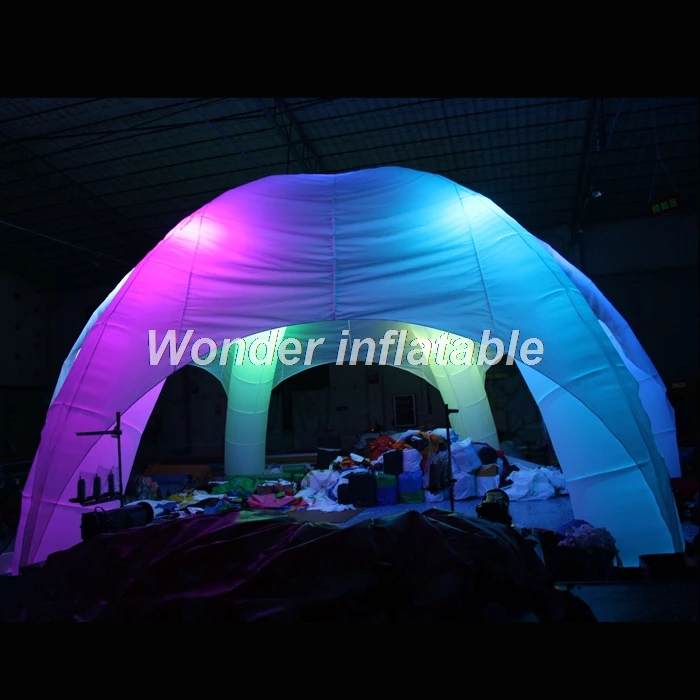 Lighting inflatable spider tent white led light inflatble for advertising/exhibition/promotional/trade/lawn 8M
Lighting inflatable spider tent white led light inflatble for advertising/exhibition/promotional/trade/lawn 8M