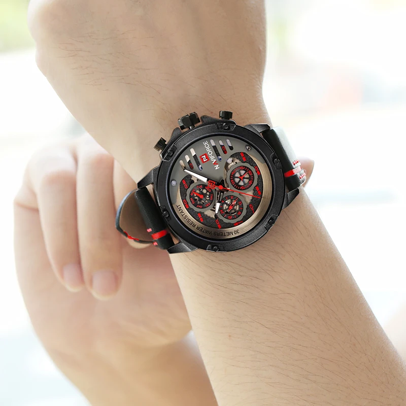 Men's Watches NAVIFORCE Brand Luxury Quartz Watch Man Leather Sport Wristwatches Waterproof Male Clock With Box Set For Sale
Men's Watches NAVIFORCE Brand Luxury Quartz Watch Man Leather Sport Wristwatches Waterproof Male Clock With Box Set For Sale
