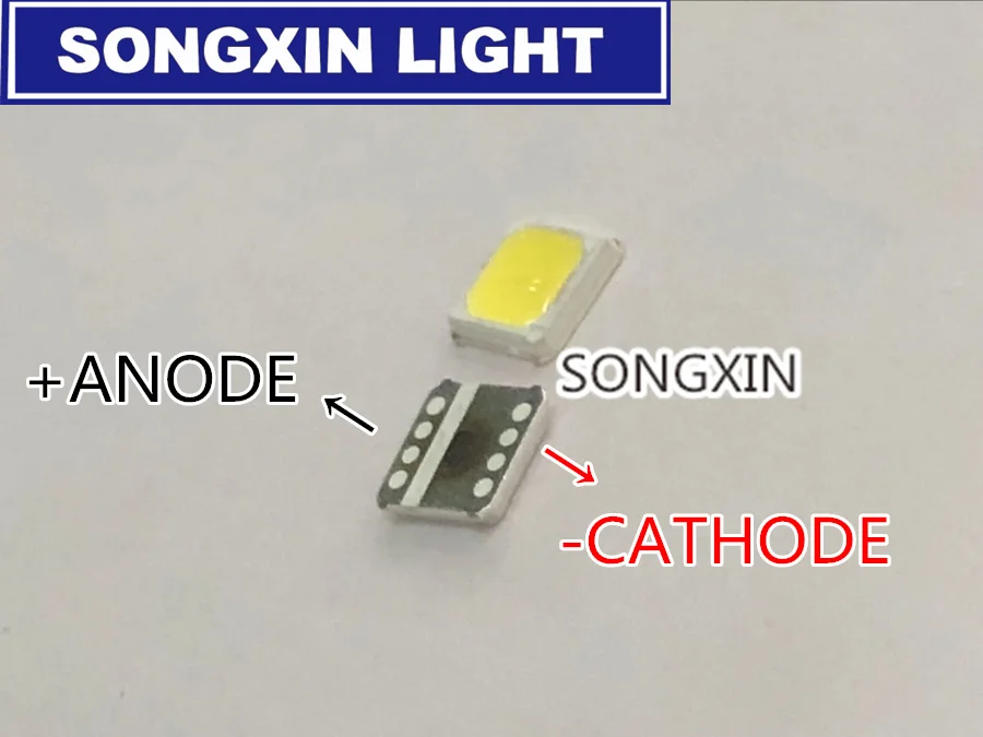 1000 шт./лот сверхяркий светодиодный светильник SMD для LG 5152 3V LED ing белый светодиод |