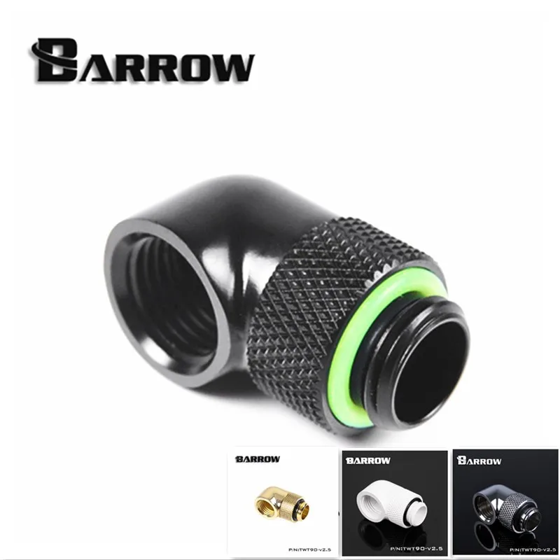 Barrow TWT90-v2.5, Gold silver black white G1/4'' Thread 90 Degree Rotary elbow Fittings computuer Water Coolling Fittings
Barrow TWT90-v2.5, Gold silver black white G1/4'' Thread 90 Degree Rotary elbow Fittings computuer Water Coolling Fittings