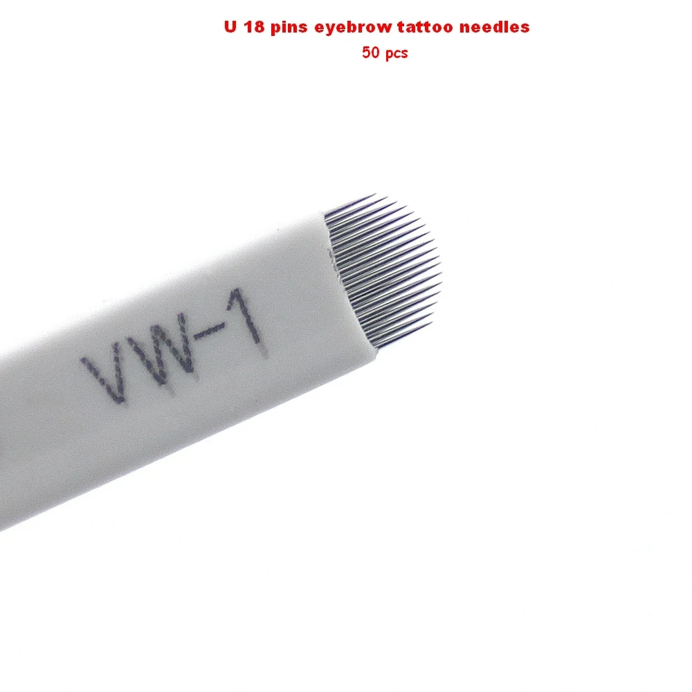 Sterilized U Shape 18 Pins Permanent Makeup Blade Tatoo Blade for Manual Tattoo Pen Machine 50 PCS/Lot
Sterilized U Shape 18 Pins Permanent Makeup Blade Tatoo Blade for Manual Tattoo Pen Machine 50 PCS/Lot