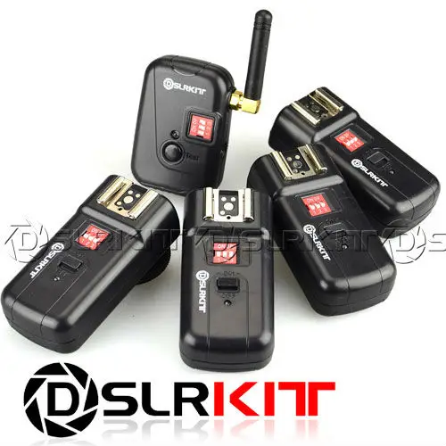 DSLRKIT PT-08XT 8 Channels Wireless/Radio Flash Trigger with Antenna with 4 Receivers
DSLRKIT PT-08XT 8 Channels Wireless/Radio Flash Trigger with Antenna with 4 Receivers