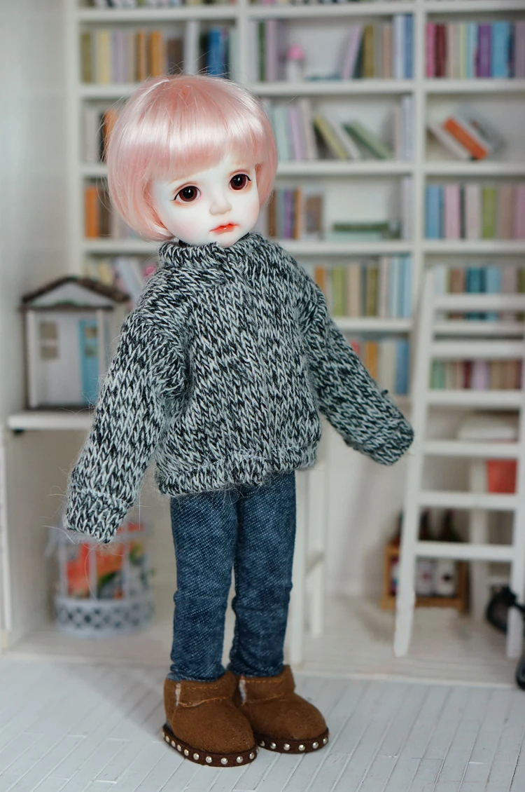 T02-X659 Best children gift 1/6 bjd dolls Accessories handmade clothes Hemp gray wool knit sweater coat 1pcs
T02-X659 Best children gift 1/6 bjd dolls Accessories handmade clothes Hemp gray wool knit sweater coat 1pcs