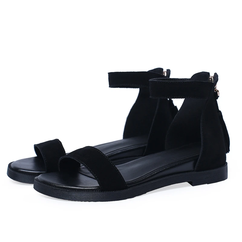 ENMAYER Cow Suede Basic Wedges Shoes for Women Casual Zip Mid High Women Fringe Sandals Size 34-39 LY1425
ENMAYER Cow Suede Basic Wedges Shoes for Women Casual Zip Mid High Women Fringe Sandals Size 34-39 LY1425