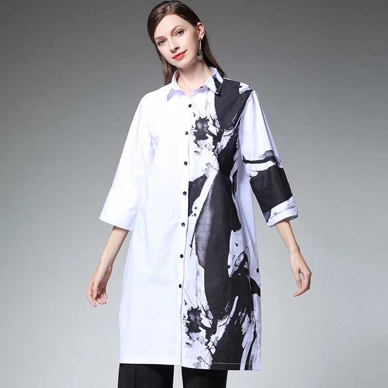 4XL Blouses &Shirts Woman White Summer Plus Size 2020 Cotton Painting Female Black Half Sleeve Shirts Lady Blouse Clothing 3XL
4XL Blouses &Shirts Woman White Summer Plus Size 2020 Cotton Painting Female Black Half Sleeve Shirts Lady Blouse Clothing 3XL